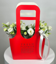 Сумочка для горшечных цветов 220*100*400мм FRESH Красная
