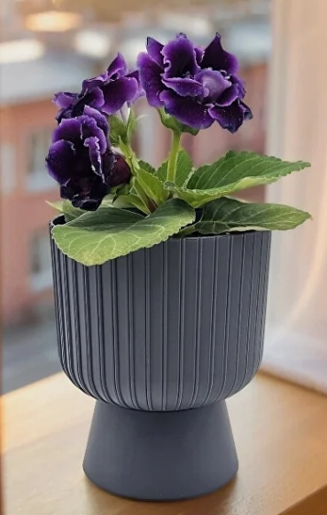 Горшок вазон Бекер 4,6лит Антрацит D-20,5см