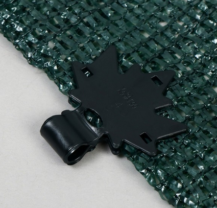 Сетка затеняющая 5×4м плотность 55г/м² Зелёная (в наборе 19 клипс) Арт-6301087