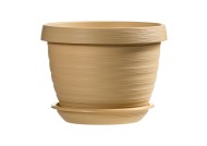 Горшок Толедо 2лит D-17см Крем с поддоном