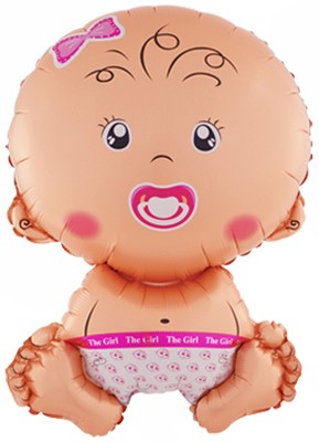 Шар фольгированный 29/74см Малышка девочка Шар фольгированный 29/74см Малышка девочка