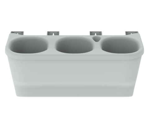 Горшок настенный Фитомодуль 590мм 3шт*2лит Серый (с прикорневым поливом)