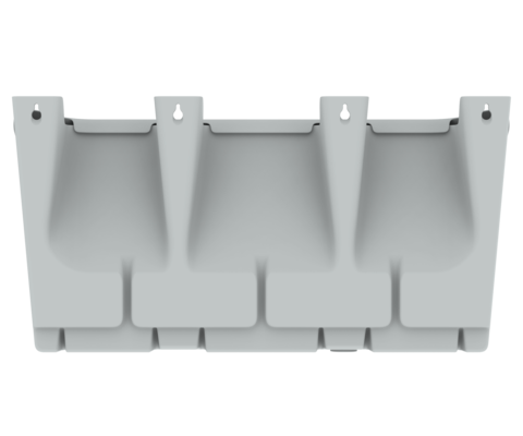 Горшок настенный Фитомодуль 590мм 3шт*2лит Серый (с прикорневым поливом)