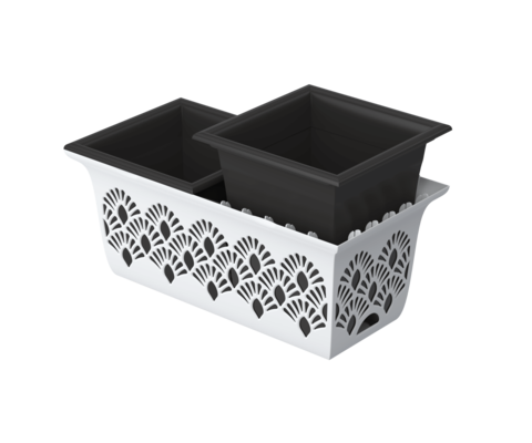 Балконный ящик Лотос 400мм 2шт*3,5лит (с прикорневым поливом) Балконный ящик Лотос 400мм 2шт*3,5лит (с прикорневым поливом)