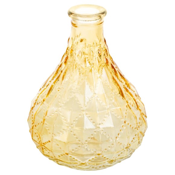 Ваза стеклянная Коричневая Н-12,5см Арт-0620-М07