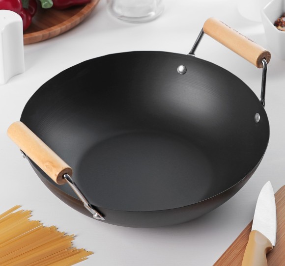 Сковорода WOK 25см Жаклин с деревяными ручками 3741676