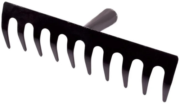 Грабли прямые без черенка 10 зубые (ГП-10)