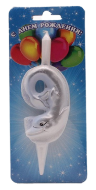 Свеча Цифра 9 Со Зверюшками 3051