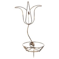 Подставка настенная Лилия 40-1011 Чёрное Золото на 1 цветок Н-60см