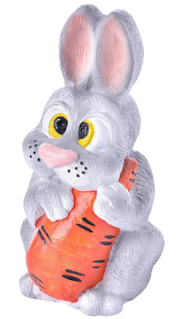 Фигурка Заяц с морковкой 31см Арт-F-1287