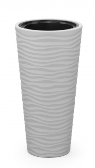 Горшок Оазис 43лит Серый (со вставкой 10лит) М-8079 (D-25см)