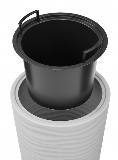 Горшок Оазис 43лит Серый (со вставкой 10лит) М-8079 (D-25см)