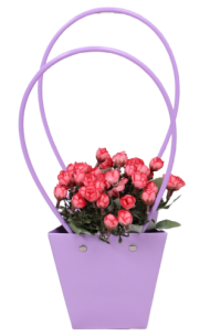 Сумочка для горшечных цветов 130*95*155мм Нежно-Сиреневая