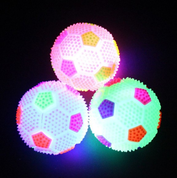 Мяч светящийся Футбол пищит 1818-01