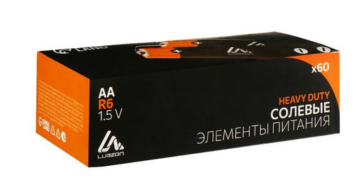 Батарейка пальчиковая LuazON Heavy Duty АА алкалиновая R-06 (1уп/4шт) Цена за 1шт Батарейка пальчиковая LuazON Heavy Duty АА алкалиновая R-06 (1уп/4шт) Цена за 1шт