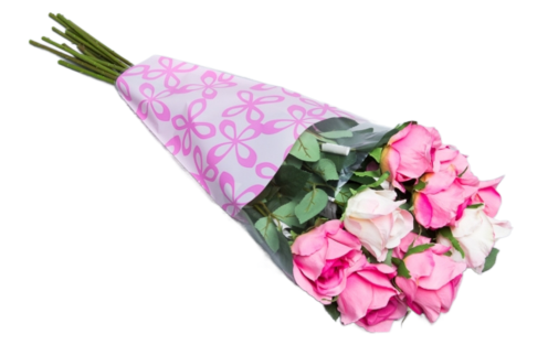 Конус рис/рис 30/40 Милана Светло Розовая-Розовая (1уп/50шт) Цена за лист