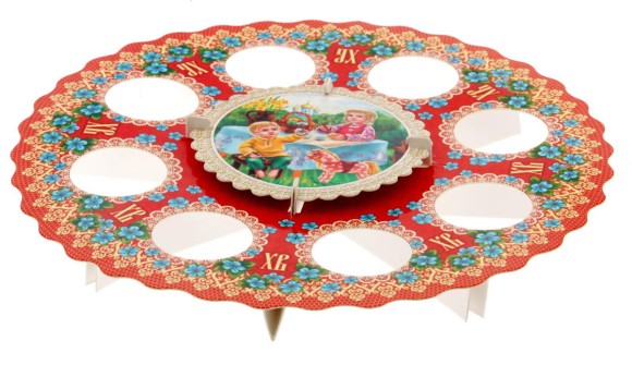 Пасхальная подставка картон на 8 яиц Семья