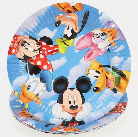 Тарелка бумажная Друзья D-18см*10шт Арт-10917185