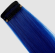 Цветная прядь на заколке Синяя 50см Арт-5403357