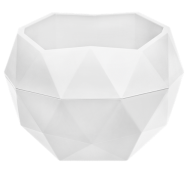 Горшок Топаз 0,45лит Белый Арт-9110 (с дренажной системой)