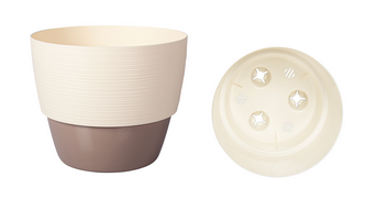 Горшок Валенсия 2,5лит Ваниль-Фраппе D-17,5см (с дренажной системой) Горшок Валенсия 2,5лит Ваниль-Фраппе D-17,5см (с дренажной системой)