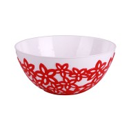 Салатник пластик Виктория 1,3лит Красный Арт-М-4206 (БАШ)