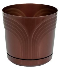 Горшок Корад 240мм Бронза с поддоном 6лит высота 23см
