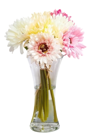 Ваза стеклянная Факел прозрачная 30см D-15см