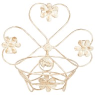 Подставка настенная Клевер 40-1379-W Белое Золото на 1 цветок