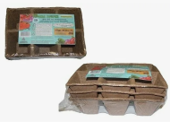 Горшок торфяной Набор 90*90 18шт квадратные