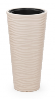 Горшок Оазис 43лит Светло-Бежевый (со вставкой 10лит) М-8080 (D-25см)