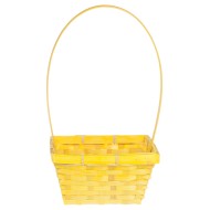 Корзина плетеная Бамбук D-19/14,5см/H-9см НН-37 Желтая