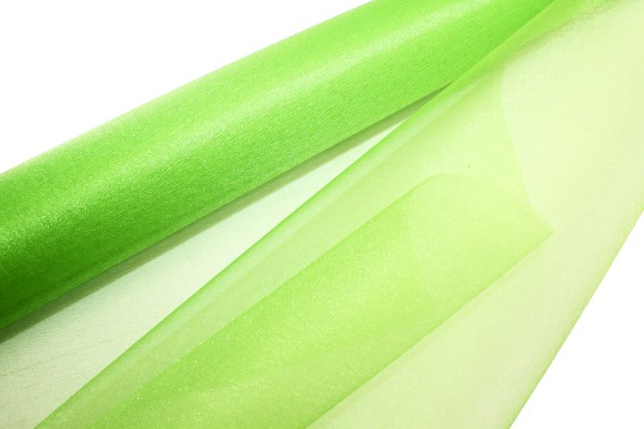 Органза снег (70см*9м) зел.ябл