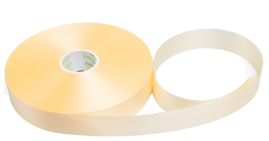 Лента Простая 2см*100ярд Кремовая