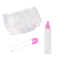 Прикол набор младенца д/взрослых розовый (подгуз+булавка+соска) 305744