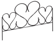 Заборчик металлический Амурный Бронза 4м (5секций) высота 71см