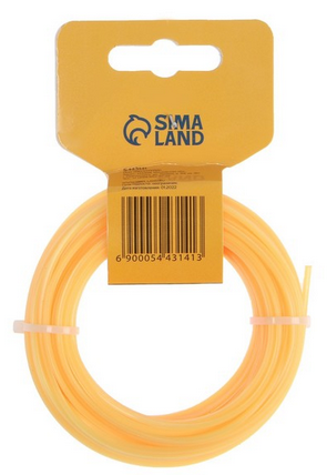 Леска для триммера Тундра 2мм*15м сечение Звезда 2мм*15м Арт-5443141