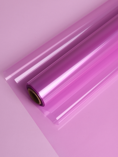 Пленка прозрачная с рисунком Гласс Сиреневая 58см/10м
