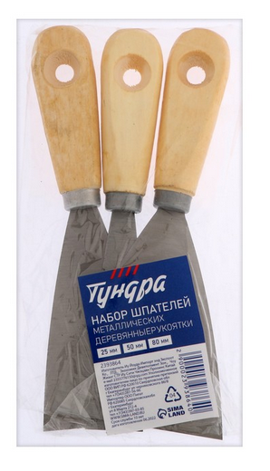 Набор шпателей ТУНДРА 3шт*25-50-80мм Арт-2393864