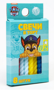 Свечи для торта Праздничные Набор 8штук Арт-40485/50533