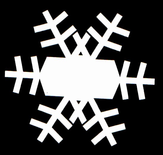 Украшения на бокал снежинка 29008