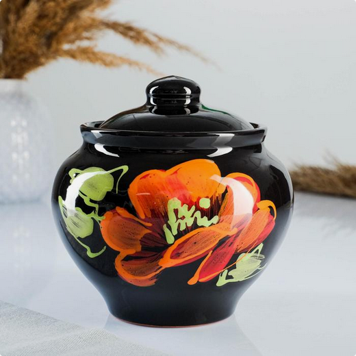 Горшки духовые Набор Маки с ухватом 4шт*850мл Арт-6937987