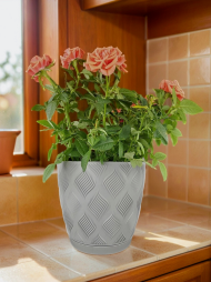 Горшок Мираж 3,7лит Серый муссон D-19.5см