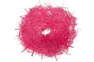 Каркас для букета Круглый с бахромой лен розовый