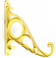 Крючок для подвесных кашпо настен пластик Жёлтый 20см