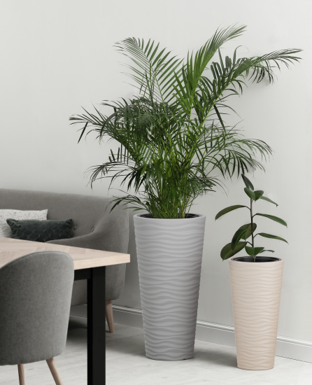 Горшок Оазис 43лит Белый (со вставкой 10лит) М-8078 (25см)