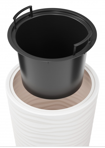 Горшок Оазис 43лит Белый (со вставкой 10лит) М-8078 (25см)