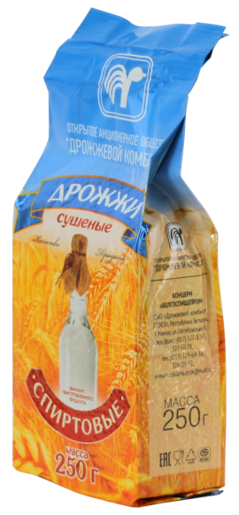 Дрожжи Спиртовые 250гр (1уп/20шт)