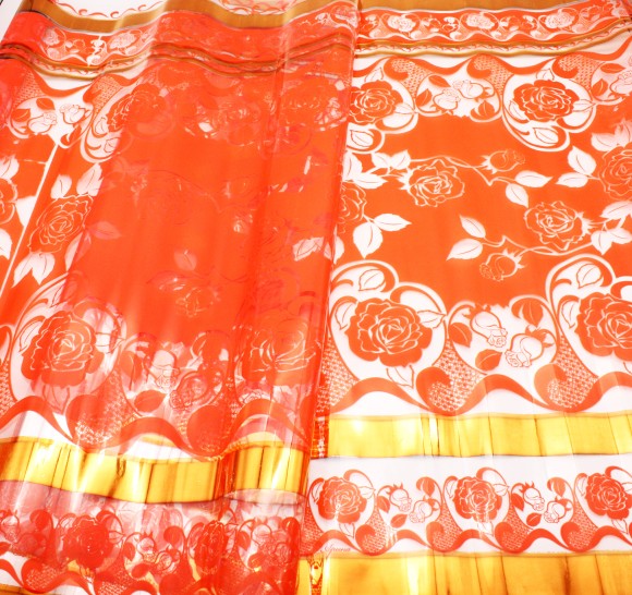 Пленка прозрачная с рисунком Президент Арина Оранжевая 60см/200гр Пленка прозрачная с рисунком Президент Арина Оранжевая 60см/200гр