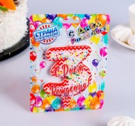 Свеча Цифра 3 ГИГАНТ Арт-4298414